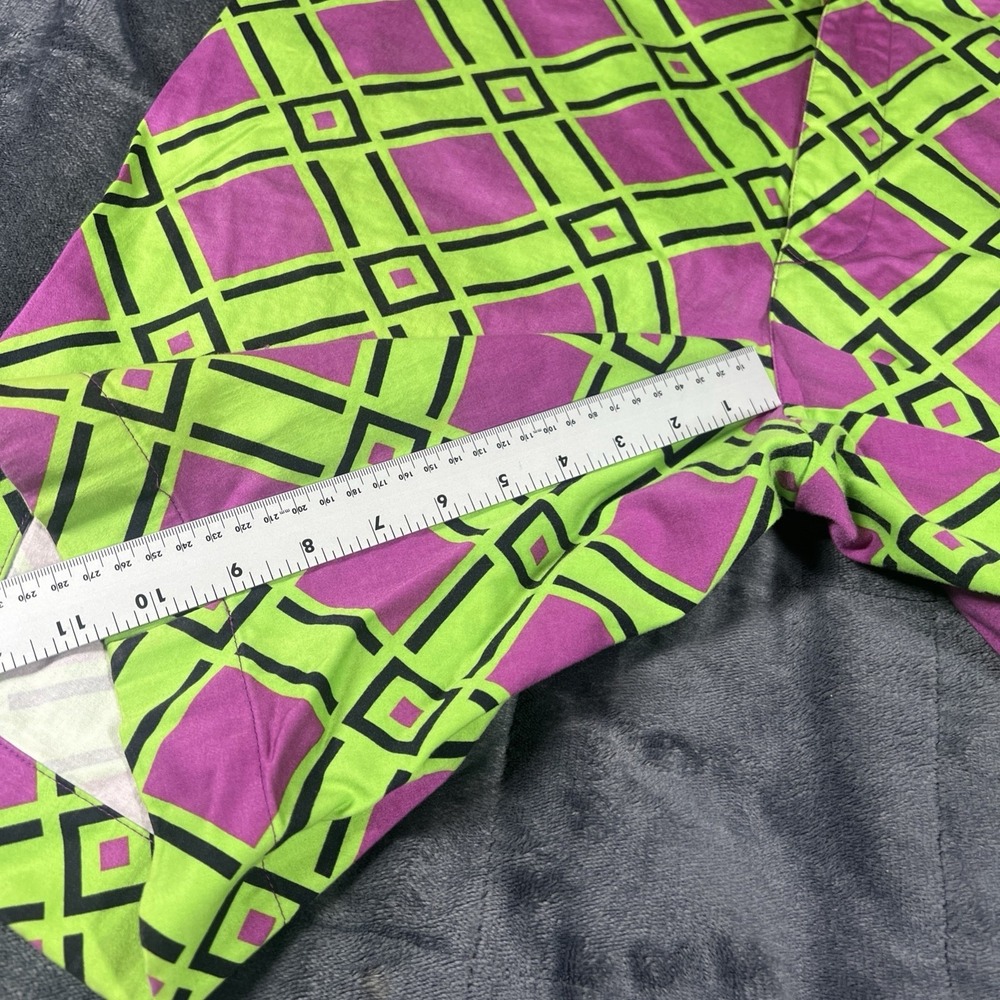 Loudmouth Shorts Mens 38 Green Purple Chino Golf Mardi Gras 11 Inseam - Picture 9 of 11